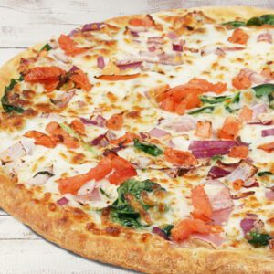 Spinach Alfredo Pizza