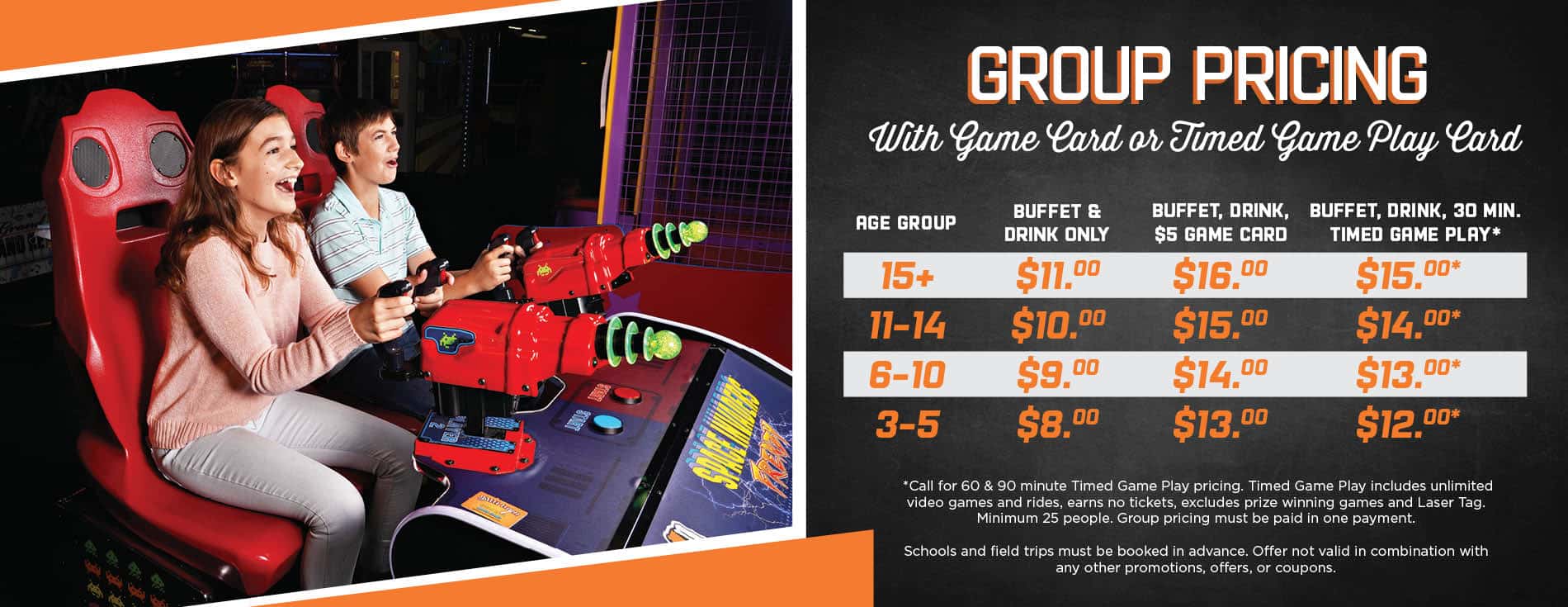 Evansville Group Pricing