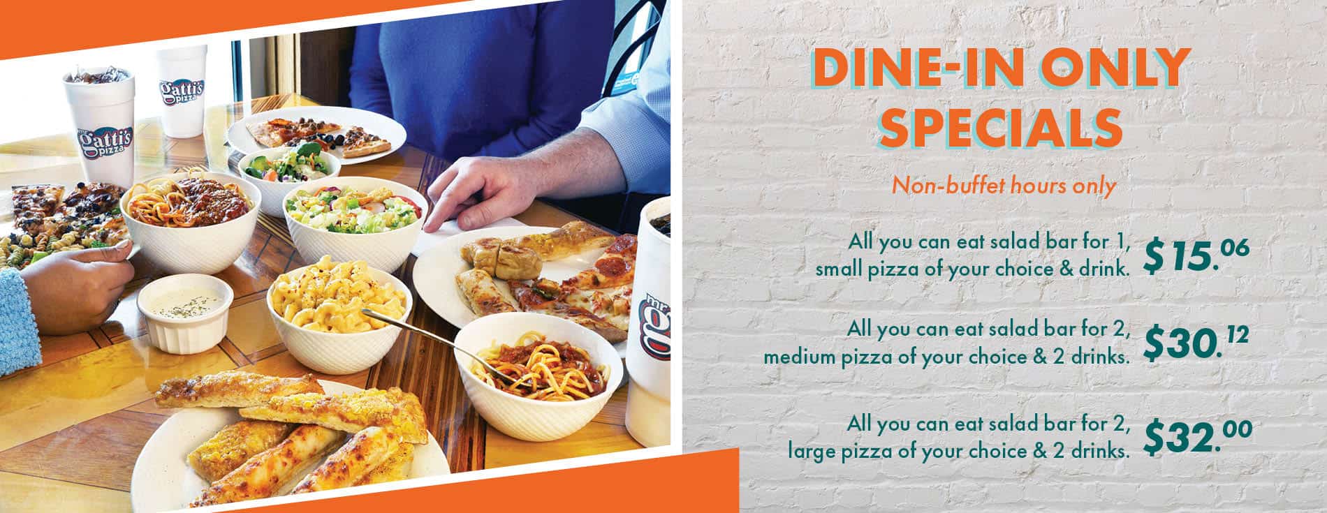 Kingsland dine in specials